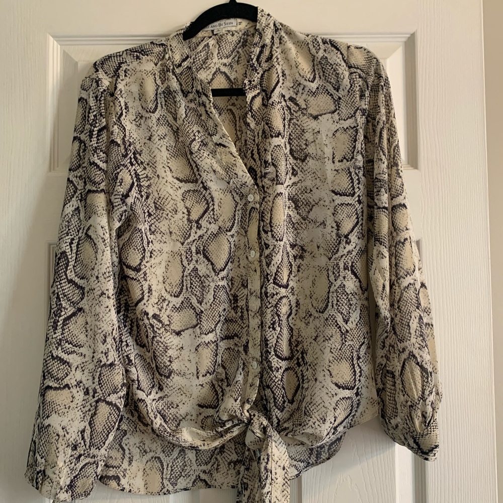 Snakeskin Blouse